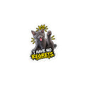 I Have No Regrets funny cat vinyl sticker